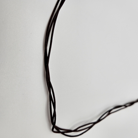 Brighton Brown Triple Cord Replacement Necklace Silver Tone - Picture 4 of 4